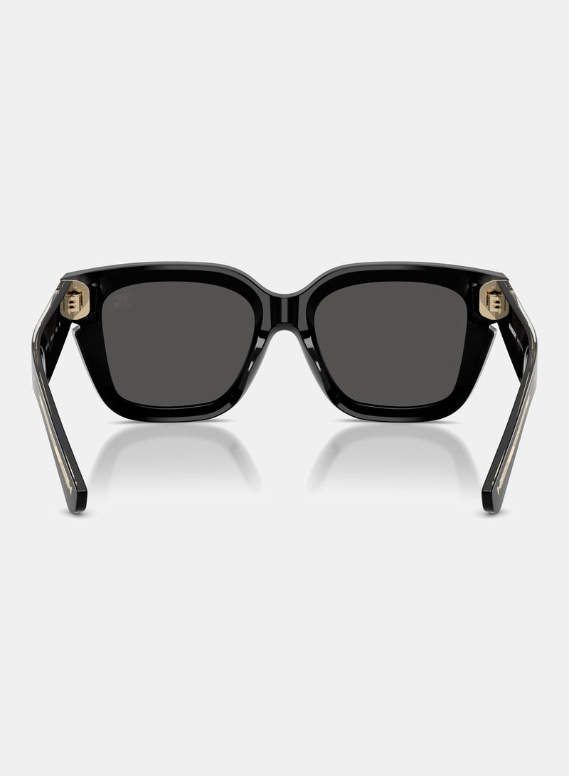 BURBERRY Full Rim Square Sunglasses 4453, 54, 3001, 87 - Image 3